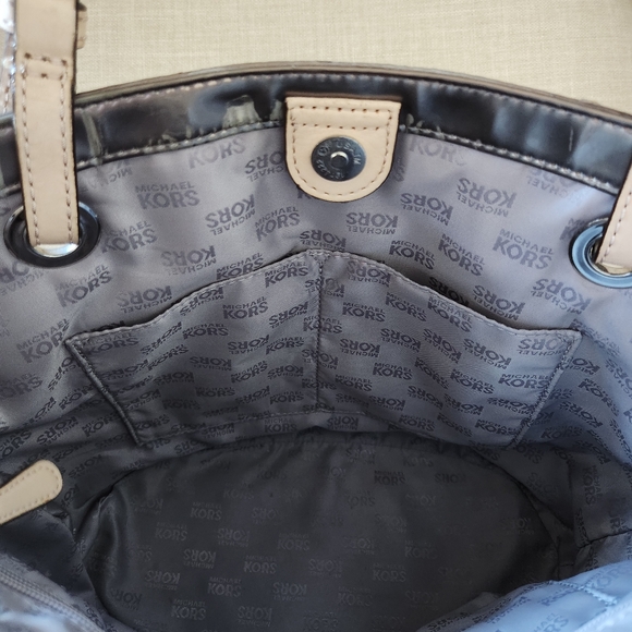 Michael Kors Bronze Metallic Tote - Picture 5 of 11